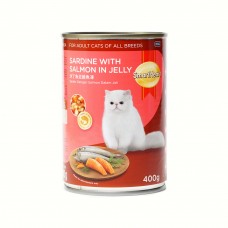 SMART HEART SARDINE WITH SALMON IN JELLY 400G