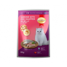 SMART HEART CAT FOOD (SARDINE WITH RED SNAPPER IN JELLY) 85GM