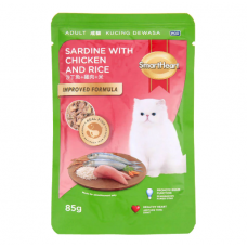 SMART HEART CAT FOOD (SARDINE WITH CHICKEN RICE) 85GM