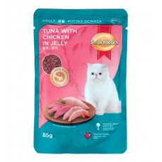 SMART HEART CAT FOOD (TUNA WITH CHICKEN IN JELLY ) 85GM