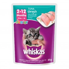 WHISKAS CAT FOOD JUNIOR TUNA 80GM